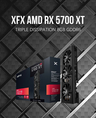 2560 코어 Radeon Rx 5700 Xt 그래픽 카드, 8GB GDDR6 ETH 광업 그래픽 카드