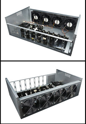 BTC ETH GPU 광업 의장 기계, AMD A68 8 Gpu 광업 의장 구조